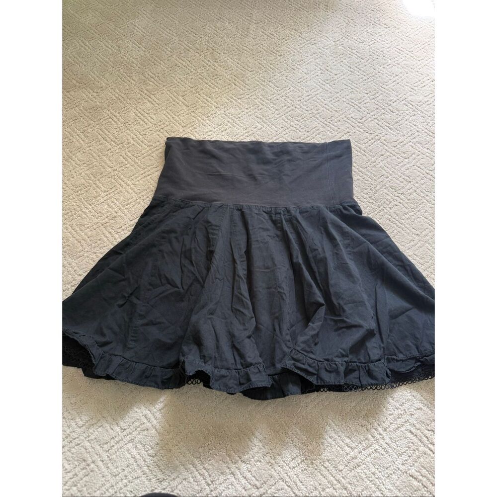 Anthropologie Black Mini Skirt